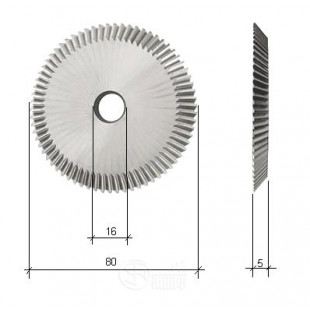 Фреза угловая (80x5.0x16х110T) CARBIDE на Saratoga/Bravo (P01W)  Китай