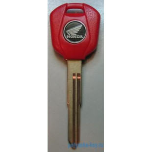 HONDA HON70P (RED) заготовка ключа с местом под чип  (М-473)