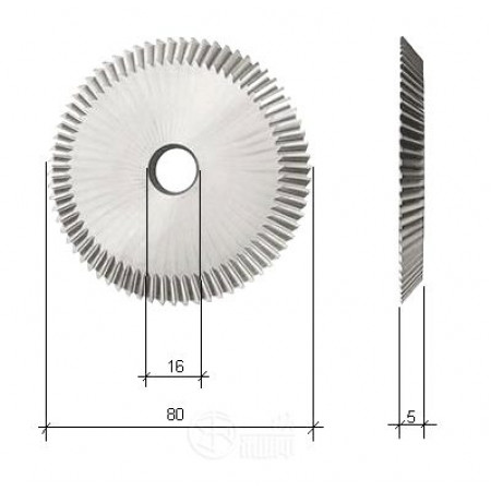 Фреза угловая (80x5x16x84°x110T) CARBIDE на Bravo/Rekord/Saratoga (18.501.C00) (D70486)