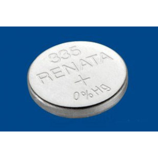 R335/SR512SW батарейка (оксид серебра 1.55V, 6mAh)(5.8x1.2mm) Renata (low drain)