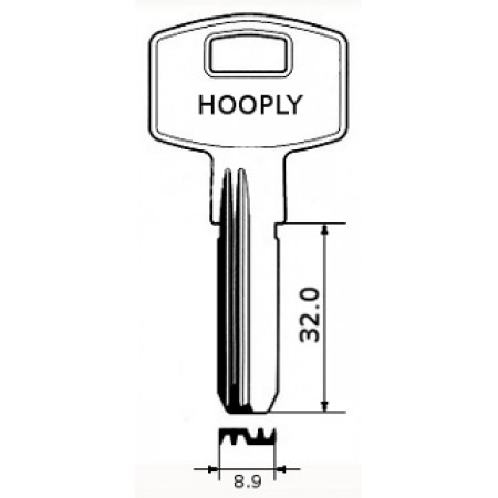 HOOP1D (2п) (32х8.8x2.3мм) HOOPLY  Китай