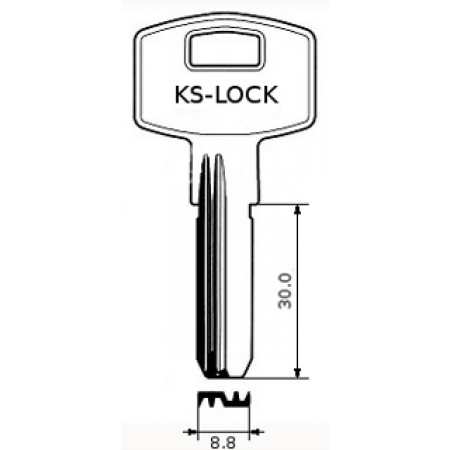 KSL1D (2п) (30х8.8x2.3мм) KSLOCK  Китай