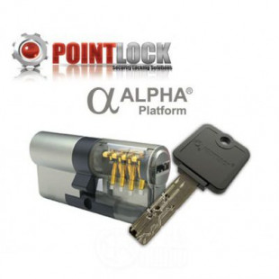 Pointlock Alpha кл/верт L80 40Т*40 silver механизм цилиндровый