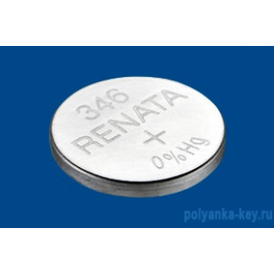 R346/SR712SW батарейка (оксид серебра 1.55V, 9.5mAh)(7.9x1.2mm) Renata (low drain)