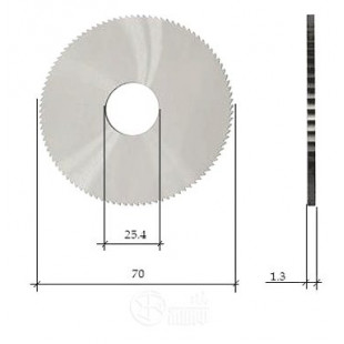 Фреза отрезная (70x1.3x25.4x72T) HSS на 100Е1 без Б/3 (0020)  Китай