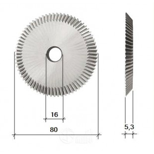 Фреза угловая (80х5.0х16х120T) HSS на 100G2/G3 (0014J)  Китай