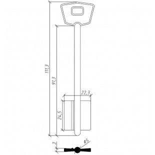 МТР-10 (111.3/91.3x24.5х22.2х3мм)(5.0мм) (MT10G) MOTTURA  РФ