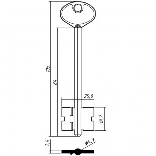 CUSTOS-2 (105/84x18.2х25.0х2.4мм)(4.9мм) CUSTOS  РФ