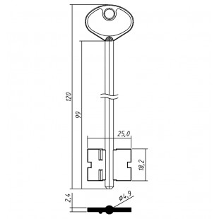 CUSTOS-4 (120/99x18.2х25.0х2.4мм)(4.9мм) CUSTOS  РФ