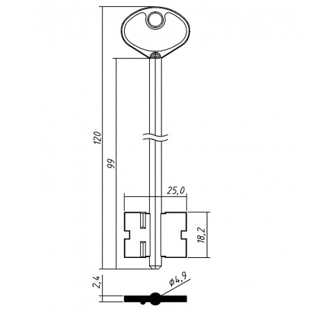 CUSTOS-4 (120/99x18.2х25.0х2.4мм)(4.9мм) CUSTOS  РФ