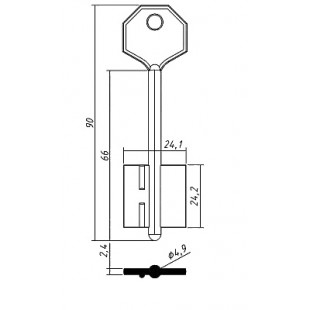 КЛАСС-7 (90/66x24.2х24.1х2.4мм)(4.9мм) КЛАСС  РФ