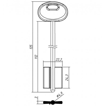 МТР-07ПЛ (135/112x24.3x22.2х3мм)(4.9мм) (МТР-02ПЛ) (5MT19AP) MOTTURA  РФ